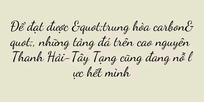 Để đạt được "trung hòa carbon", những tảng đá trên cao nguyên Thanh Hải-Tây Tạng cũng đang nỗ lực hết mình