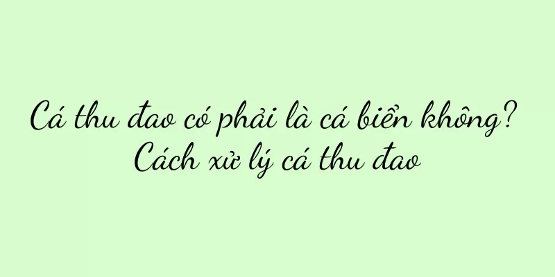 Cá thu đao có phải là cá biển không? Cách xử lý cá thu đao