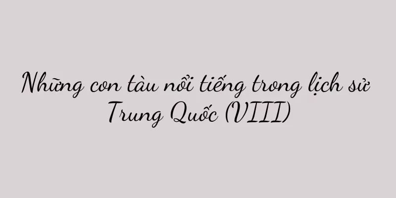 Những con tàu nổi tiếng trong lịch sử Trung Quốc (VIII)