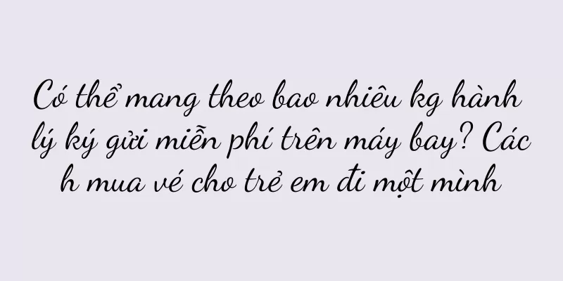 Có thể mang theo bao nhiêu kg hành lý ký gửi miễn phí trên máy bay? Cách mua vé cho trẻ em đi một mình