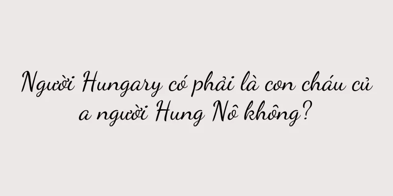 Người Hungary có phải là con cháu của người Hung Nô không?