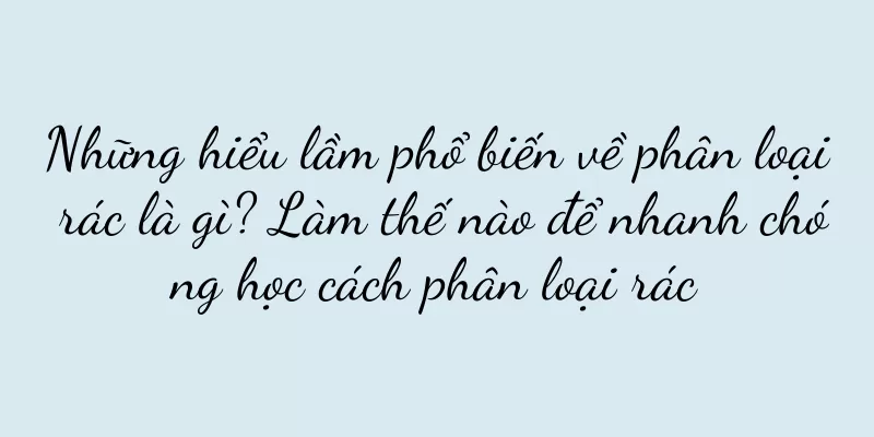 Những hiểu lầm phổ biến về phân loại rác là gì? Làm thế nào để nhanh chóng học cách phân loại rác