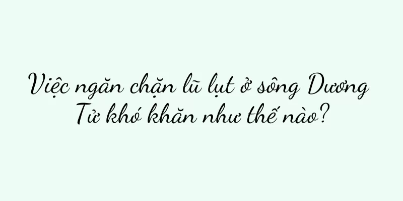 Việc ngăn chặn lũ lụt ở sông Dương Tử khó khăn như thế nào?