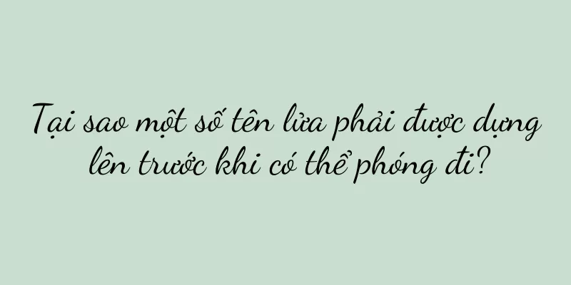 Tại sao một số tên lửa phải được dựng lên trước khi có thể phóng đi?
