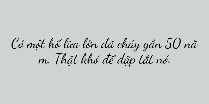 Có một hố lửa lớn đã cháy gần 50 năm. Thật khó để dập tắt nó.