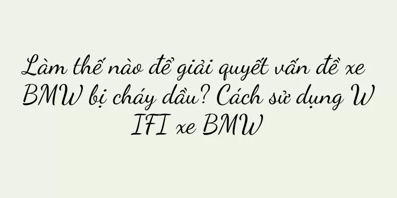 Làm thế nào để giải quyết vấn đề xe BMW bị cháy dầu? Cách sử dụng WIFI xe BMW