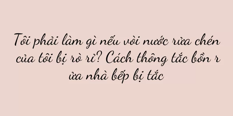 Tôi phải làm gì nếu vòi nước rửa chén của tôi bị rò rỉ? Cách thông tắc bồn rửa nhà bếp bị tắc