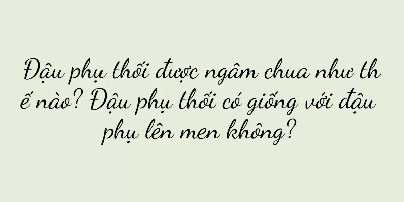 Đậu phụ thối được ngâm chua như thế nào? Đậu phụ thối có giống với đậu phụ lên men không?