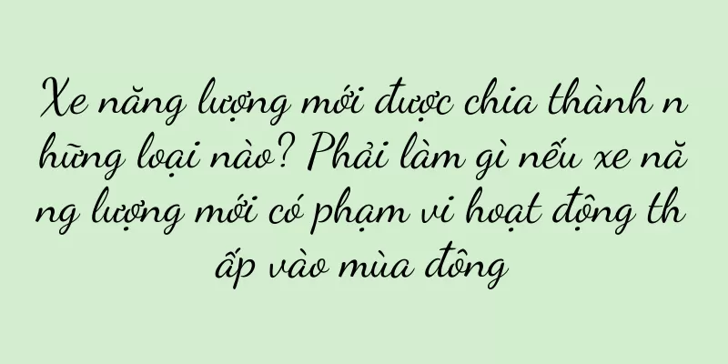 Xe năng lượng mới được chia thành những loại nào? Phải làm gì nếu xe năng lượng mới có phạm vi hoạt động thấp vào mùa đông