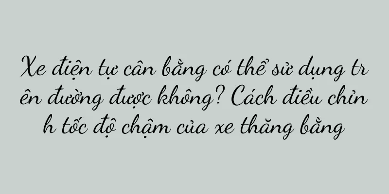 Xe điện tự cân bằng có thể sử dụng trên đường được không? Cách điều chỉnh tốc độ chậm của xe thăng bằng