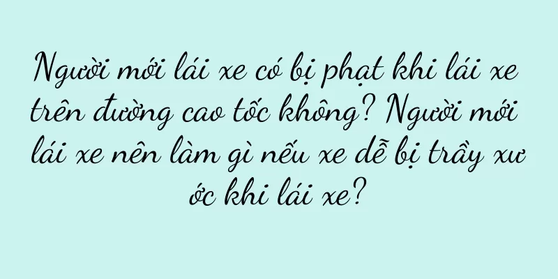 Người mới lái xe có bị phạt khi lái xe trên đường cao tốc không? Người mới lái xe nên làm gì nếu xe dễ bị trầy xước khi lái xe?