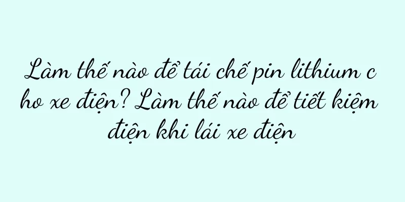 Làm thế nào để tái chế pin lithium cho xe điện? Làm thế nào để tiết kiệm điện khi lái xe điện