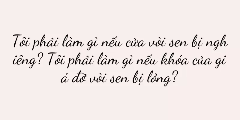 Tôi phải làm gì nếu cửa vòi sen bị nghiêng? Tôi phải làm gì nếu khóa của giá đỡ vòi sen bị lỏng?