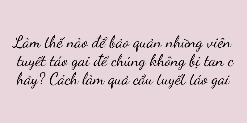 Làm thế nào để bảo quản những viên tuyết táo gai để chúng không bị tan chảy? Cách làm quả cầu tuyết táo gai