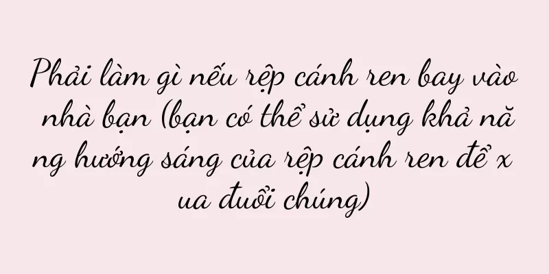 Phải làm gì nếu rệp cánh ren bay vào nhà bạn (bạn có thể sử dụng khả năng hướng sáng của rệp cánh ren để xua đuổi chúng)