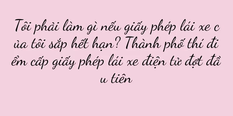 Tôi phải làm gì nếu giấy phép lái xe của tôi sắp hết hạn? Thành phố thí điểm cấp giấy phép lái xe điện tử đợt đầu tiên