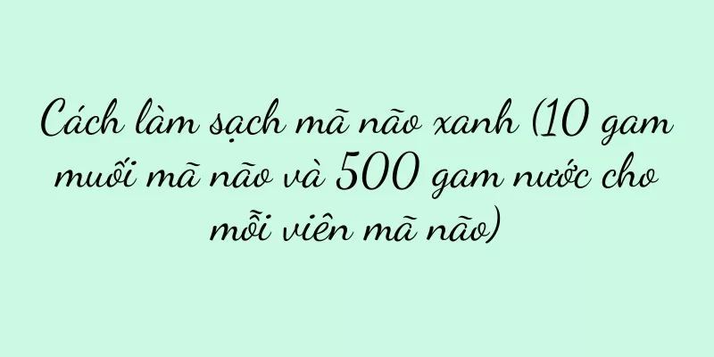 Cách làm sạch mã não xanh (10 gam muối mã não và 500 gam nước cho mỗi viên mã não)