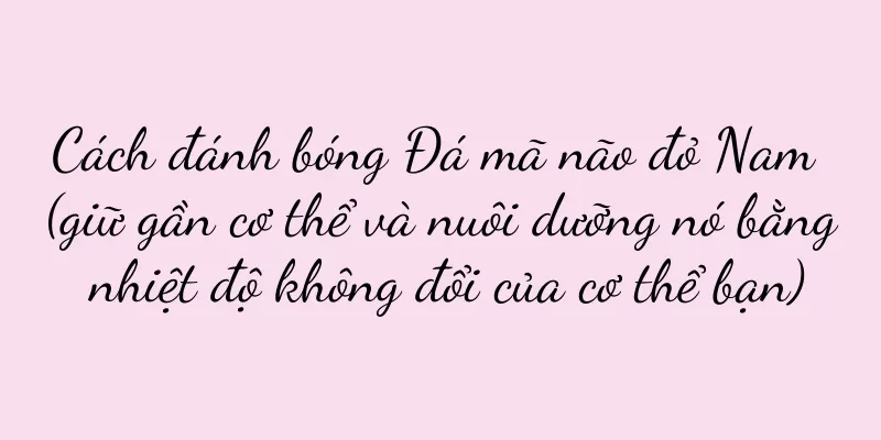 Cách đánh bóng Đá mã não đỏ Nam (giữ gần cơ thể và nuôi dưỡng nó bằng nhiệt độ không đổi của cơ thể bạn)