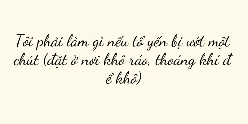 Tôi phải làm gì nếu tổ yến bị ướt một chút (đặt ở nơi khô ráo, thoáng khí để khô)