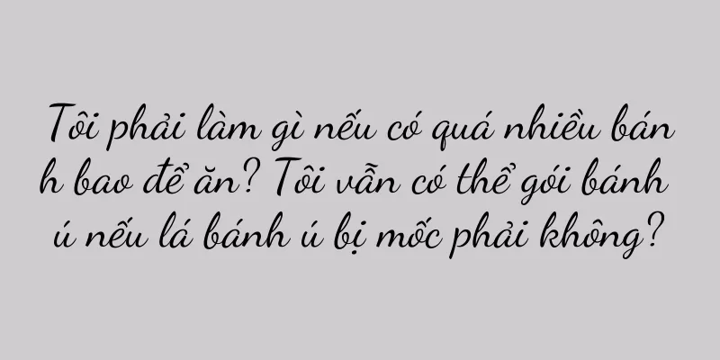 Tôi phải làm gì nếu có quá nhiều bánh bao để ăn? Tôi vẫn có thể gói bánh ú nếu lá bánh ú bị mốc phải không?