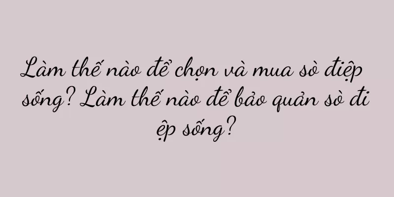 Làm thế nào để chọn và mua sò điệp sống? Làm thế nào để bảo quản sò điệp sống?