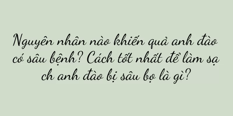 Nguyên nhân nào khiến quả anh đào có sâu bệnh? Cách tốt nhất để làm sạch anh đào bị sâu bọ là gì?