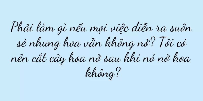 Phải làm gì nếu mọi việc diễn ra suôn sẻ nhưng hoa vẫn không nở? Tôi có nên cắt cây hoa nở sau khi nó nở hoa không?