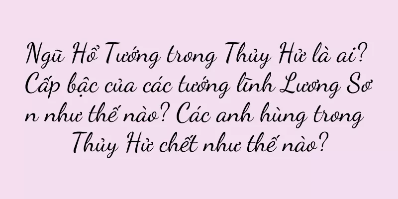 Ngũ Hổ Tướng trong Thủy Hử là ai? Cấp bậc của các tướng lĩnh Lương Sơn như thế nào? Các anh hùng trong Thủy Hử chết như thế nào?