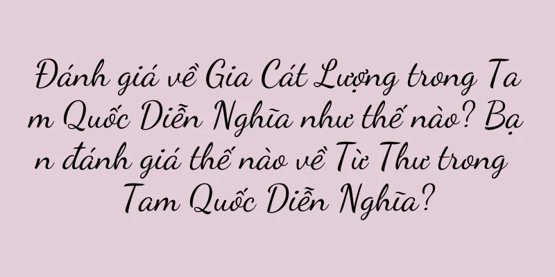 Đánh giá về Gia Cát Lượng trong Tam Quốc Diễn Nghĩa như thế nào? Bạn đánh giá thế nào về Từ Thư trong Tam Quốc Diễn Nghĩa?