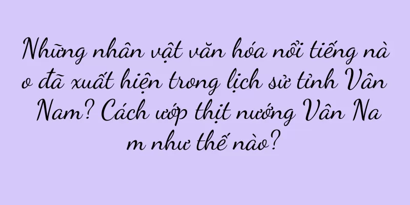 Những nhân vật văn hóa nổi tiếng nào đã xuất hiện trong lịch sử tỉnh Vân Nam? Cách ướp thịt nướng Vân Nam như thế nào?