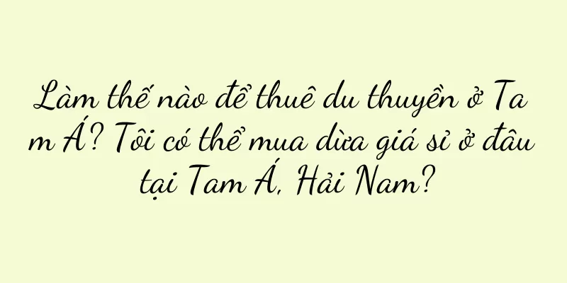 Làm thế nào để thuê du thuyền ở Tam Á? Tôi có thể mua dừa giá sỉ ở đâu tại Tam Á, Hải Nam?