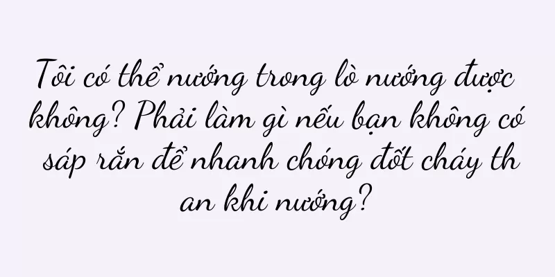 Tôi có thể nướng trong lò nướng được không? Phải làm gì nếu bạn không có sáp rắn để nhanh chóng đốt cháy than khi nướng?