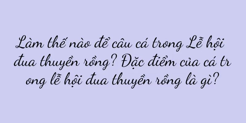 Làm thế nào để câu cá trong Lễ hội đua thuyền rồng? Đặc điểm của cá trong lễ hội đua thuyền rồng là gì?