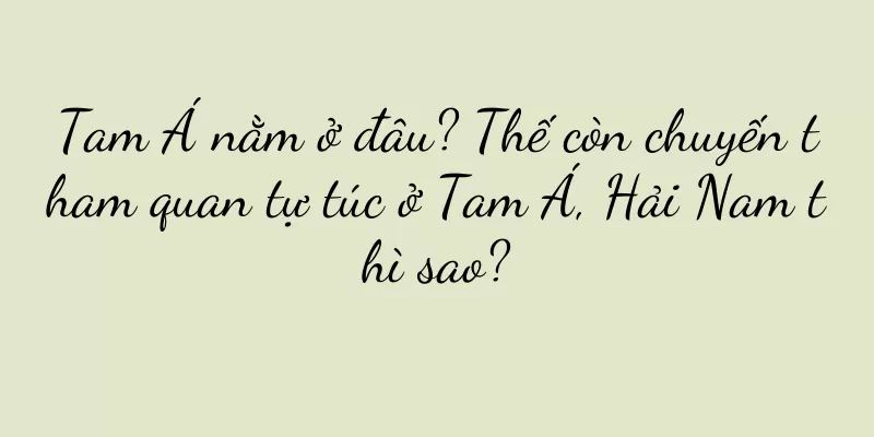 Tam Á nằm ở đâu? Thế còn chuyến tham quan tự túc ở Tam Á, Hải Nam thì sao?
