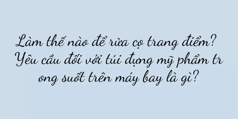 Làm thế nào để rửa cọ trang điểm? Yêu cầu đối với túi đựng mỹ phẩm trong suốt trên máy bay là gì?