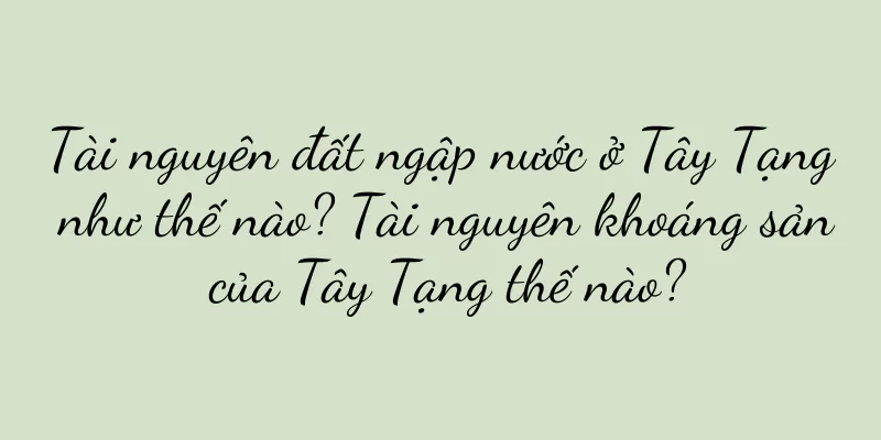 Tài nguyên đất ngập nước ở Tây Tạng như thế nào? Tài nguyên khoáng sản của Tây Tạng thế nào?