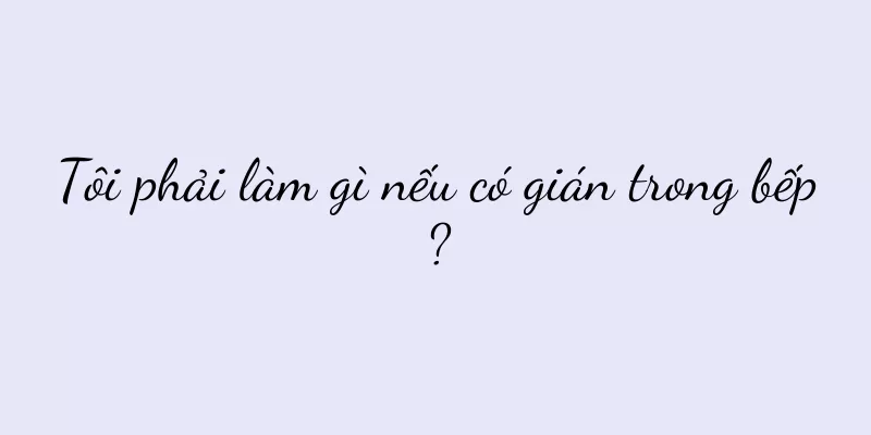 Tôi phải làm gì nếu có gián trong bếp?