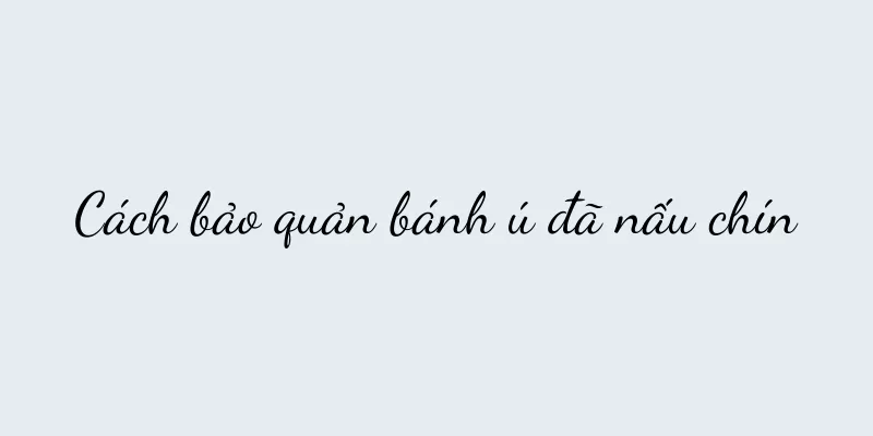 Cách bảo quản bánh ú đã nấu chín