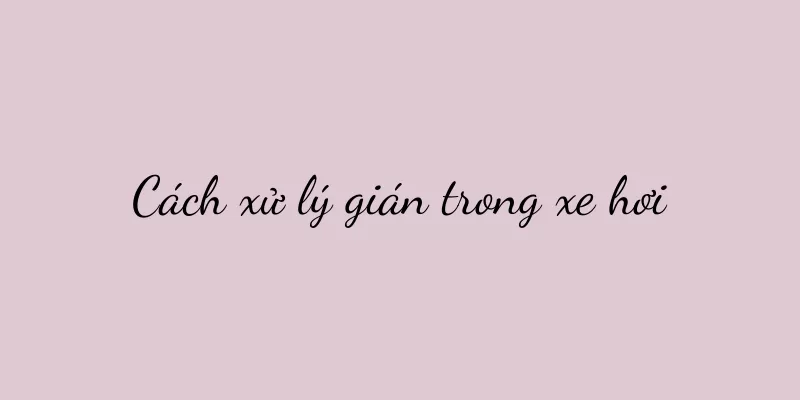 Cách xử lý gián trong xe hơi