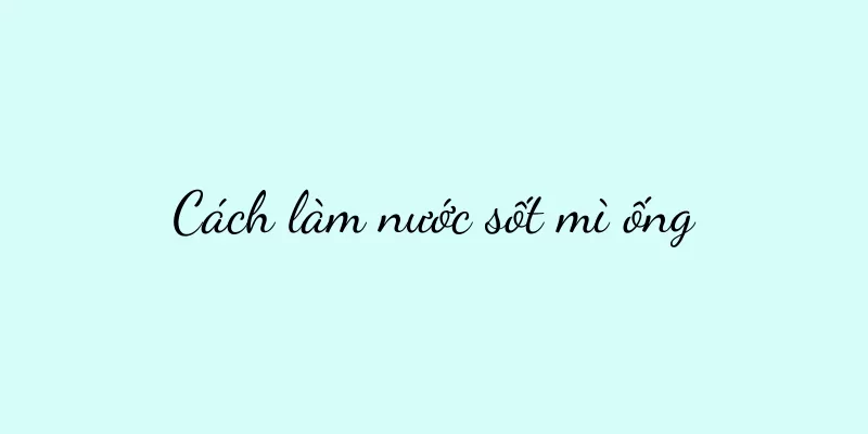 Cách làm nước sốt mì ống