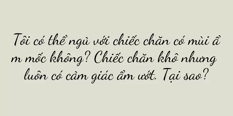 Tôi có thể ngủ với chiếc chăn có mùi ẩm mốc không? Chiếc chăn khô nhưng luôn có cảm giác ẩm ướt. Tại sao?