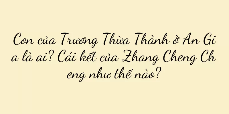 Con của Trương Thừa Thành ở An Gia là ai? Cái kết của Zhang Cheng Cheng như thế nào?