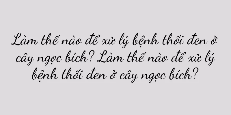 Làm thế nào để xử lý bệnh thối đen ở cây ngọc bích? Làm thế nào để xử lý bệnh thối đen ở cây ngọc bích?