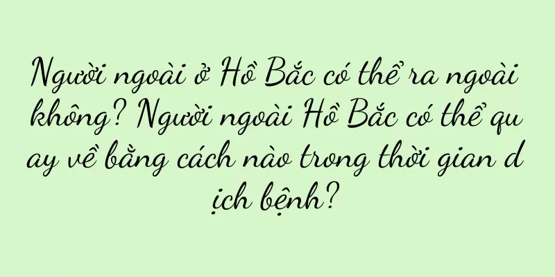 Người ngoài ở Hồ Bắc có thể ra ngoài không? Người ngoài Hồ Bắc có thể quay về bằng cách nào trong thời gian dịch bệnh?