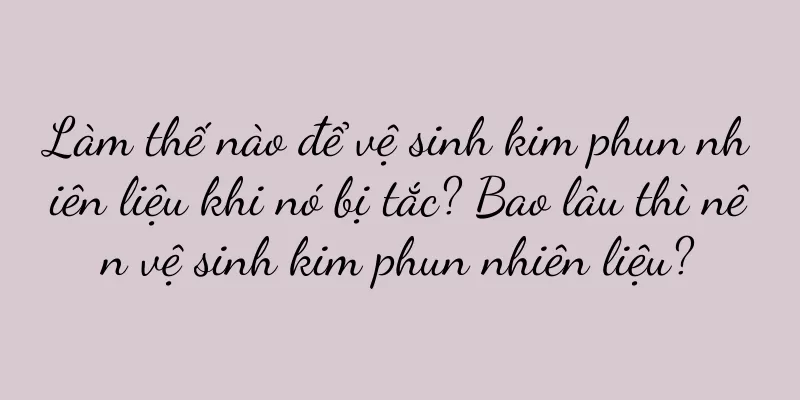 Làm thế nào để vệ sinh kim phun nhiên liệu khi nó bị tắc? Bao lâu thì nên vệ sinh kim phun nhiên liệu?
