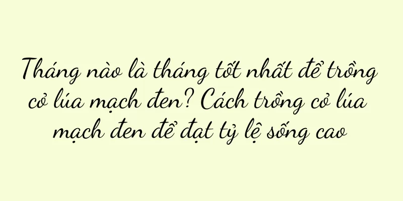 Tháng nào là tháng tốt nhất để trồng cỏ lúa mạch đen? Cách trồng cỏ lúa mạch đen để đạt tỷ lệ sống cao