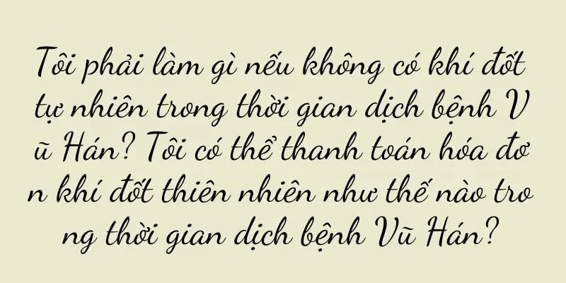 Tôi phải làm gì nếu không có khí đốt tự nhiên trong thời gian dịch bệnh Vũ Hán? Tôi có thể thanh toán hóa đơn khí đốt thiên nhiên như thế nào trong thời gian dịch bệnh Vũ Hán?