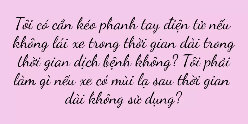Tôi có cần kéo phanh tay điện tử nếu không lái xe trong thời gian dài trong thời gian dịch bệnh không? Tôi phải làm gì nếu xe có mùi lạ sau thời gian dài không sử dụng?
