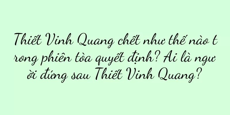Thiết Vinh Quang chết như thế nào trong phiên tòa quyết định? Ai là người đứng sau Thiết Vinh Quang?