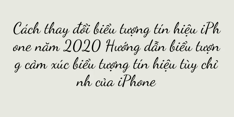 Cách thay đổi biểu tượng tín hiệu iPhone năm 2020 Hướng dẫn biểu tượng cảm xúc biểu tượng tín hiệu tùy chỉnh của iPhone